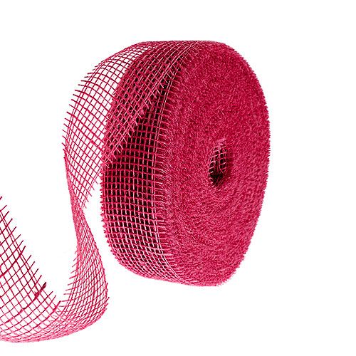 Floristik24 Jute ribbon Erika 5cm 40m