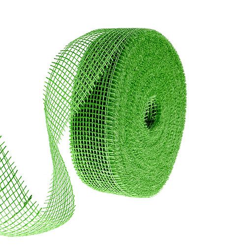 Floristik24 Jute ribbon green 5cm 40m