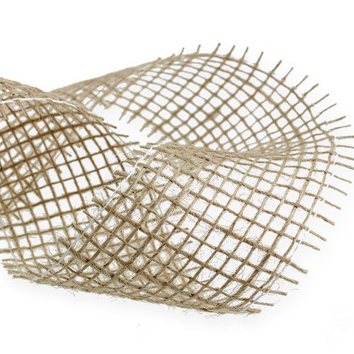 Floristik24 Jute Ribbon Natural 5cm 40m