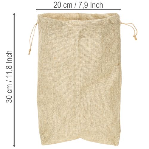 Jute bag 20×10cm H30cm Gift bag | Floristik24.co.uk