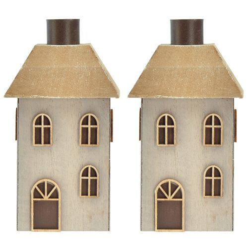 Product Candle holder Christmas house for taper candles 14.5cm 2pcs