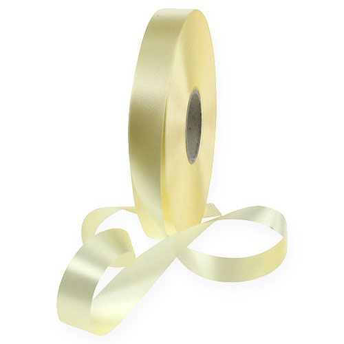 Floristik24 Curling ribbon light yellow 19mm 100m