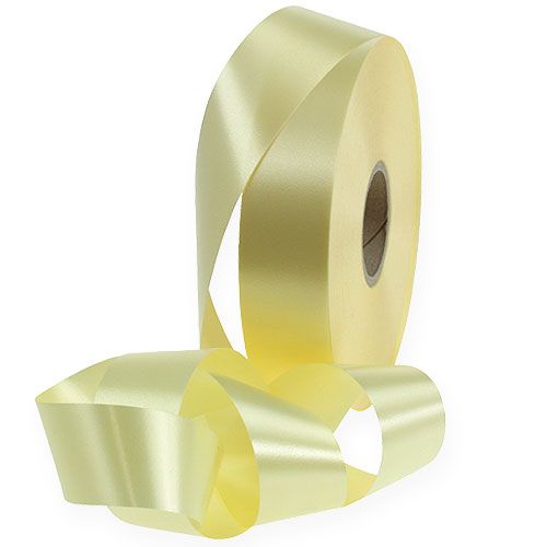 Floristik24 Curling Ribbon 30mm 100m Light Yellow