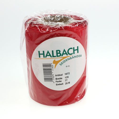 Product Wreath ribbon red 125mm 25m