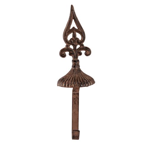 Product Wreath Holder Rust Vintage Bracket for Standing Cast Iron H29cm