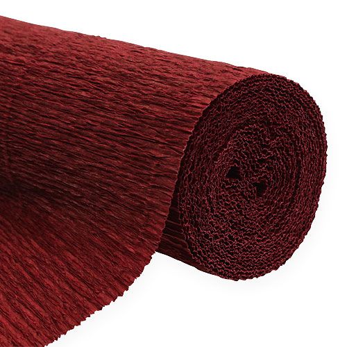 Florist crepe paper Bordeaux 50x250cm