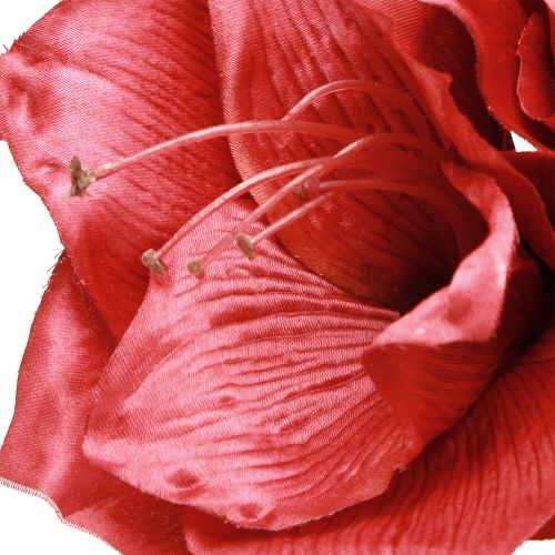 Product Artificial Amaryllis Artificial Flowers Red Ø18cm L68cm 2pcs