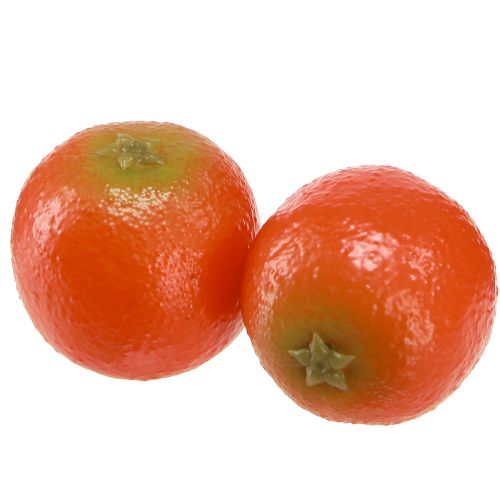 Product Artificial mandarins in net decorative fruit Ø5cm 12 pcs