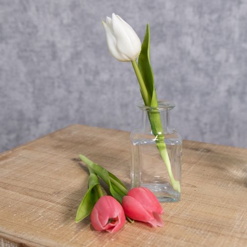 Product Artificial Tulip, Realistic Decoration, Durable Artificial Flower for Home, 21cm, 6 Pieces