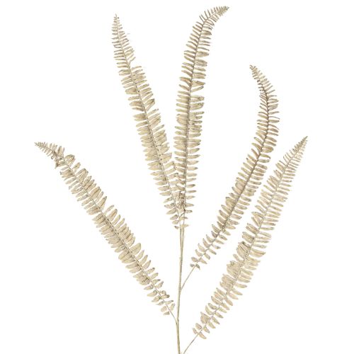 Floristik24 Artificial fern branched white cream artificial plants L120cm