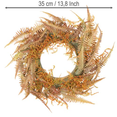 Artificial fern wreath for table and door 35cm | Floristik24.co.uk