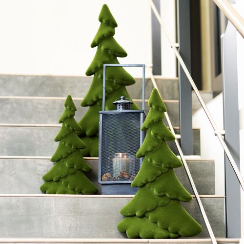 Product Artificial Christmas tree fir tree green flocked 45cm