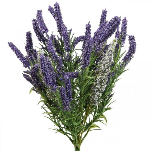 Floristik24 Artificial lavender decorative artificial plant purple white shrub 46cm