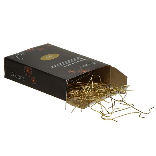 Product Golden decoration hooks ball hangers – elegant hangers for Christmas balls and party decorations – 50 pieces