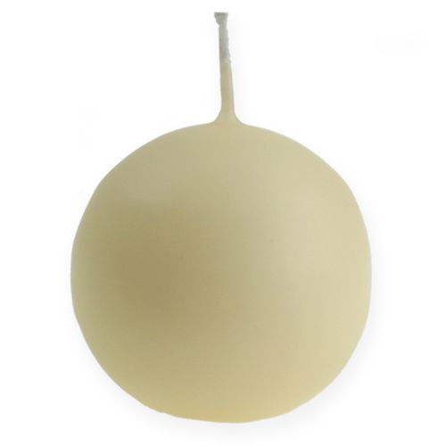 Product Ball candles 100mm cream 6pcs