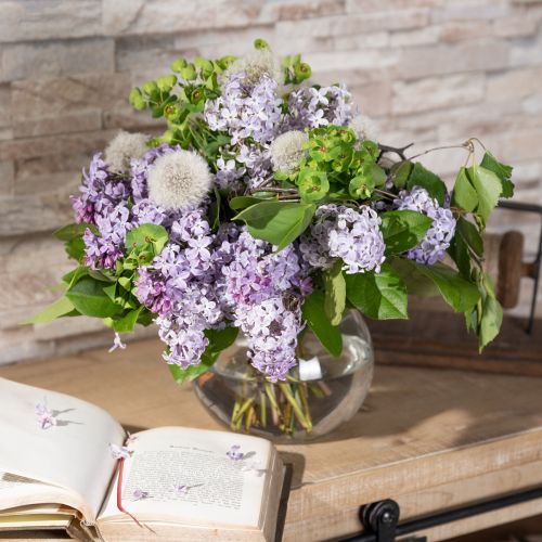 Product Ball vase glass vase clear round table vase flower vase Ø15.5cm H12.5cm