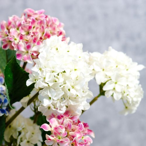 Product Artificial hydrangea flower for elegant, modern interior design, 80cm, 2 pieces
