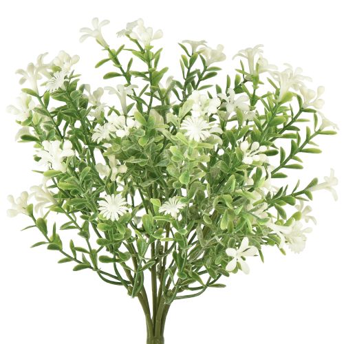 Floristik24 Artificial flowers white artificial flower bouquet ice plant white 26cm