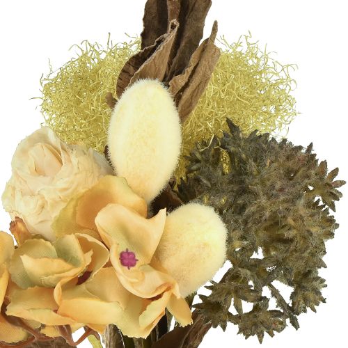 Product Artificial Flower Bouquet Rose Hydrangea Dry Look Vintage Decoration 38cm