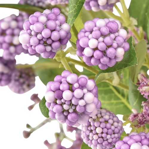 Product Artificial flower bouquet silk flowers berry branch purple 51cm