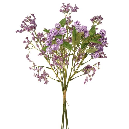 Product Artificial flower bouquet silk flowers berry branch purple 51cm