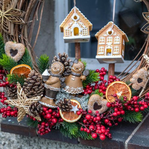 Product Gingerbread Man Gingerbread Woman Christmas Brown H11cm 2pcs