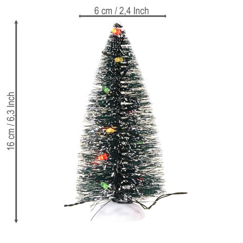 Product LED Christmas tree mini artificial for battery 16cm 2pcs