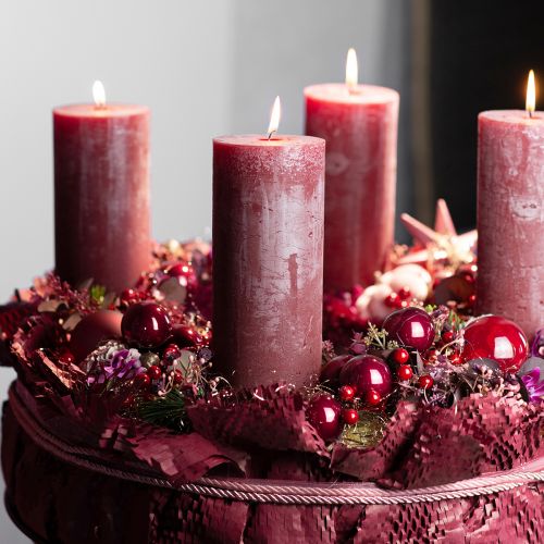 Floristik24 Bright Red Berry Branches – Ideal for Festive Decorations, 30 cm – Set of 6