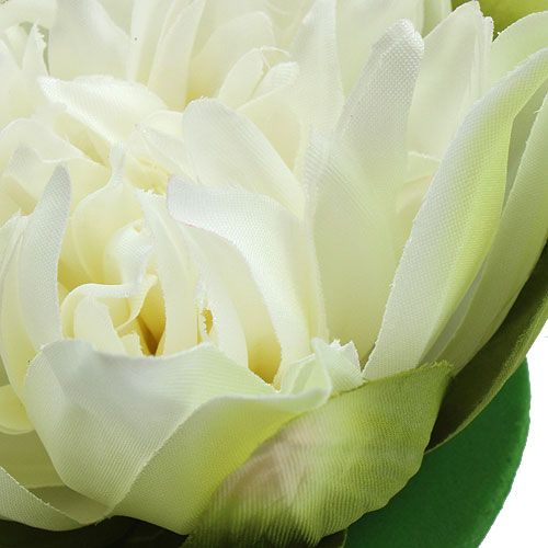 Product Artificial lotus flower cream 13cm 4pcs