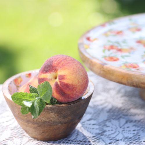 Product Mango wood decorative bowl peach wooden bowl Ø12.5cm 2pcs