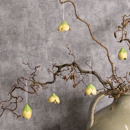 Product Metal hanging flower for romantic indoor and outdoor decoration, 6cm, 6 pieces