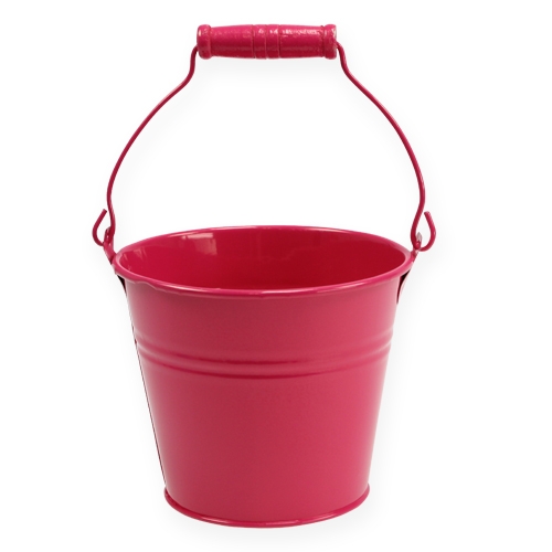 Floristik24 Bucket Ø12cm H10cm 8pcs different colors
