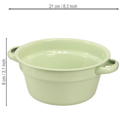 Metal decorative bowl, pastel colored, Ø17cm H8cm, 4 pieces | Floristik24.co.uk