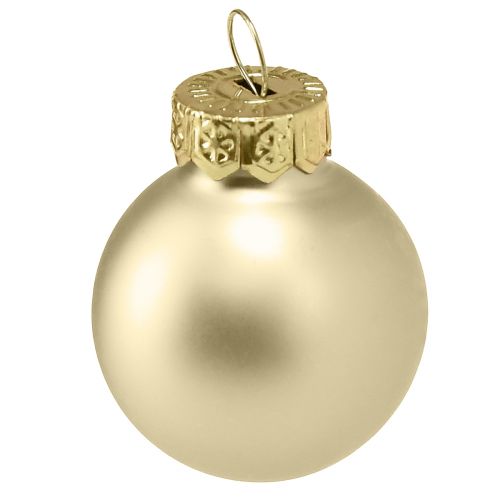 Floristik24 Mini Christmas tree balls glass pearl tree balls Ø2.5cm 22 pcs