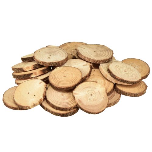 Floristik24 Mini wooden discs decorative tree discs natural Ø5-7cm