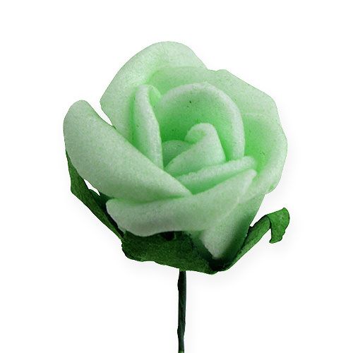 Product Mini Foam roses Ø2,5cm green 72pcs