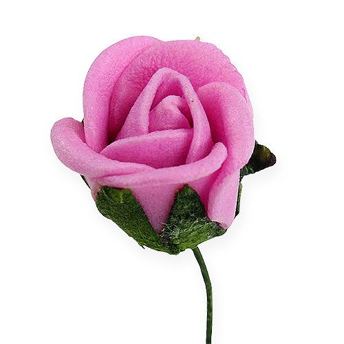 Floristik24 Mini foam roses Ø 1.5cm light purple 72 pcs