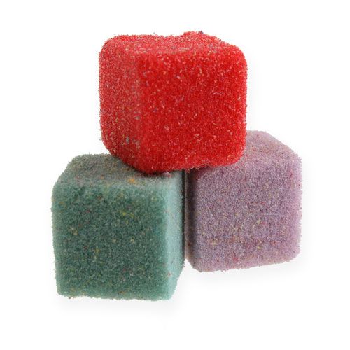 Floristik24 Wet floral foam mini-cubes colored colorful 300p
