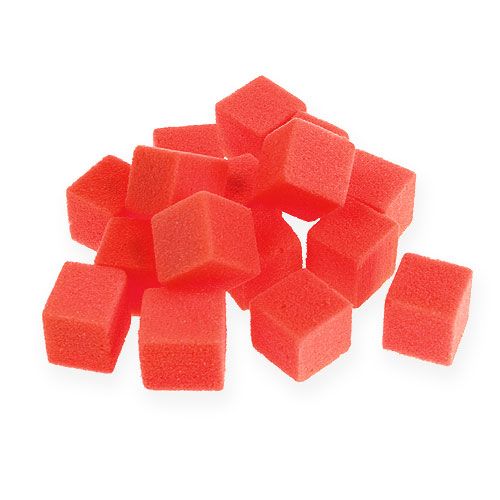 Floristik24 Wet foam mini-cube red 300p