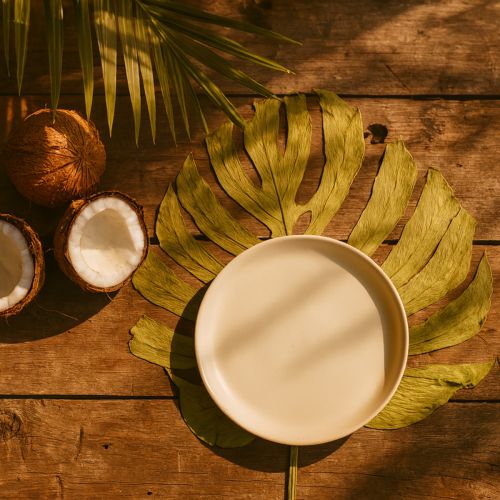 Product Monstera leaves dried decoration window leaf H50cm 5 pcs