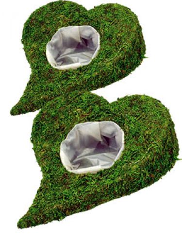 Floristik24 Heart swing moss / lichen 23x20cm