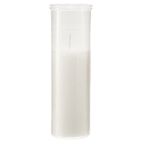 Floristik24 Refill candles for grave lights white 84h H17cm 5 pcs