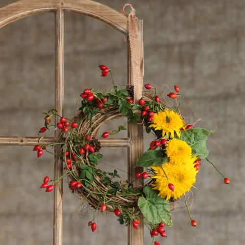 Product Natural wreath elm branches cones decorative wreath natural Ø35cm H8cm
