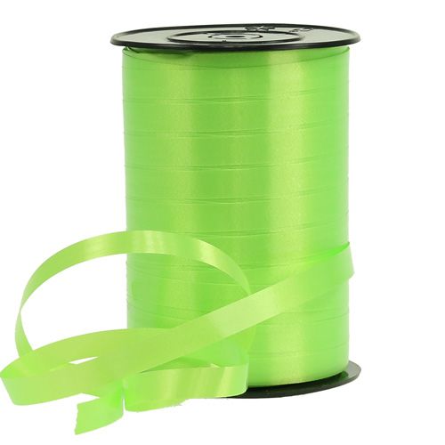 Floristik24 Ruffle ribbon apple green 10mm 250m