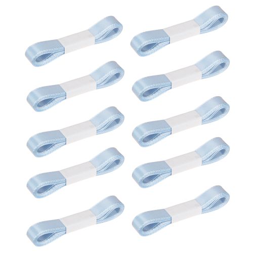 Product Decorative ribbon gift ribbon light blue ribbon blue selvedge 15mm 3m 10 pcs