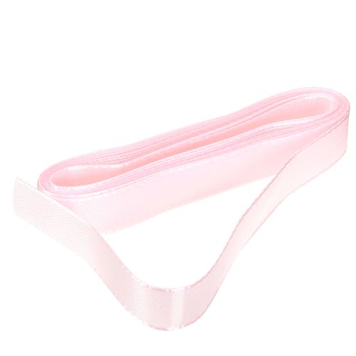 Floristik24 Decorative ribbon gift ribbon pink ribbon selvedge 15mm 3m 10 pcs