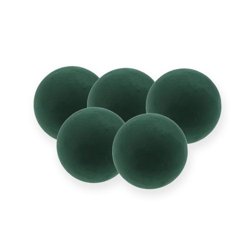 Floristik24 Floral foam ball mini dark green Ø9cm 10p