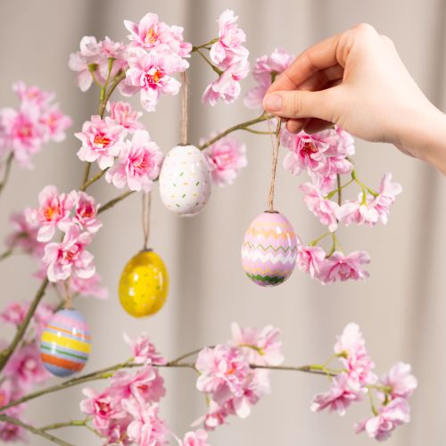 Product Easter egg ornaments, perfect for decorating Easter trees and branches, 6cm, 12 pieces