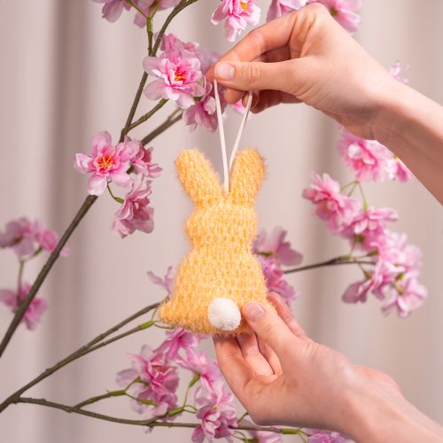 Product Easter bunny for hanging, a cute spring decoration for indoors, 13cm, 3 pieces