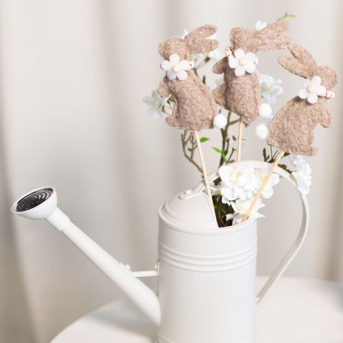 Product Easter bunny decorative figure for spring decorations and seasonal accents, 42cm, 8 pieces